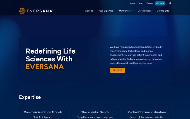 Screenshot of eversana.com