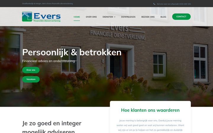 Screenshot of eversfd.nl