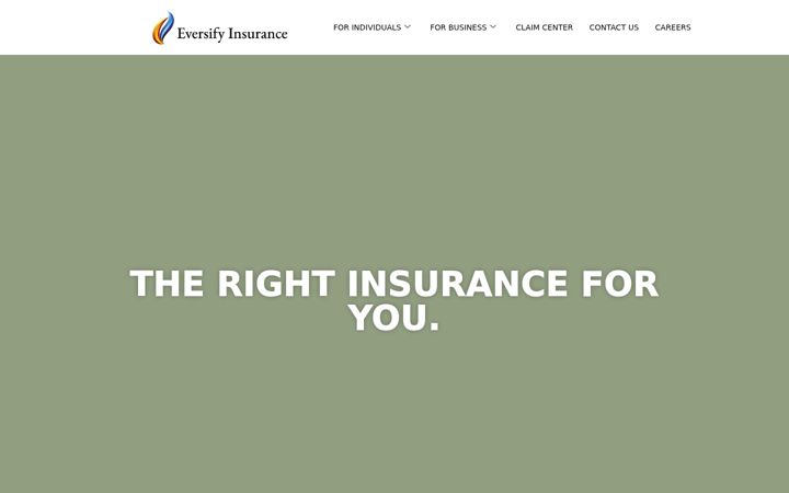Screenshot of eversifyinsurance.com