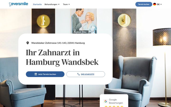 Screenshot of eversmile.de