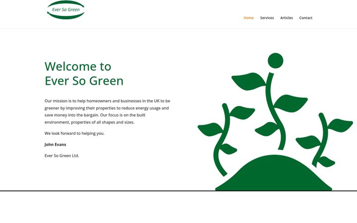 Captura de pantalla de eversogreen.co.uk