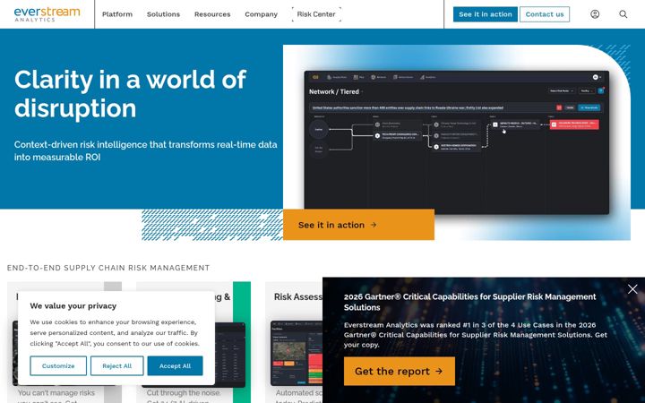 Screenshot of everstream.ai