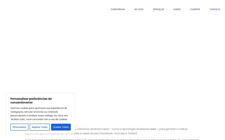 Screenshot di everstream.com.br