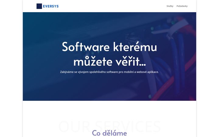 Screenshot of eversys.cz