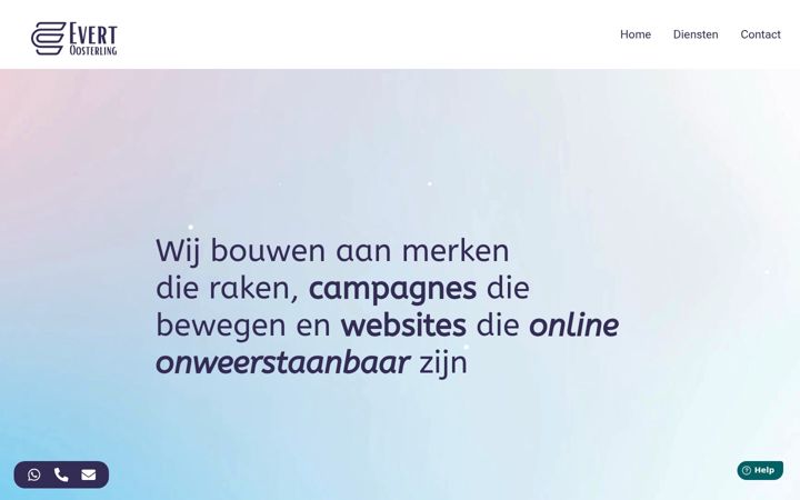 Screenshot of evertoosterling.nl