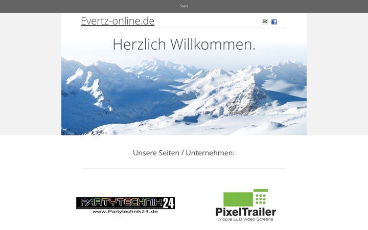 Screenshot of evertz-online.de