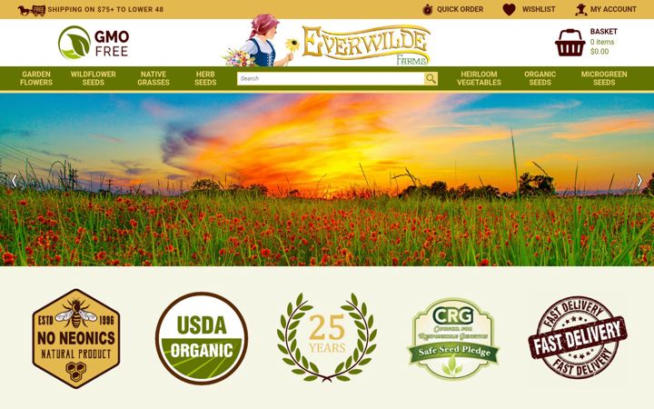 Screenshot του everwilde.com
