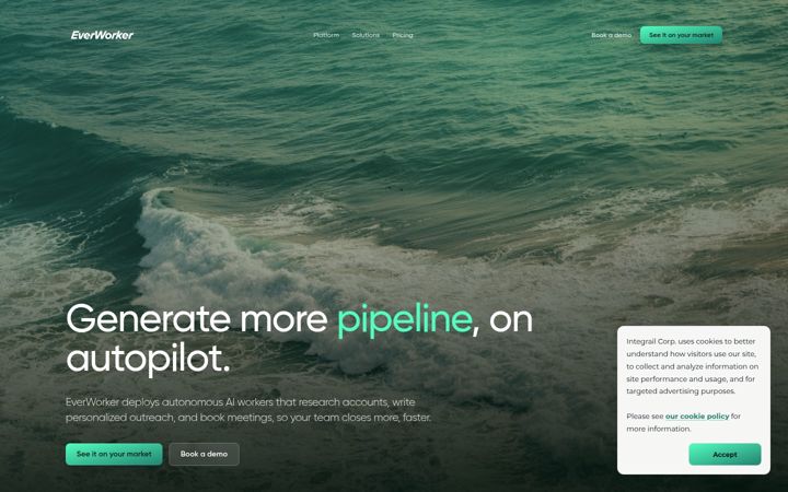 Screenshot of everworker.ai