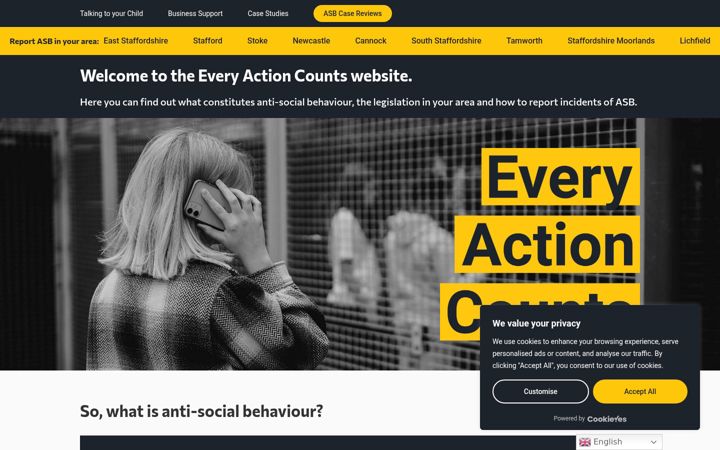 Captura de pantalla de every-action-counts.co.uk