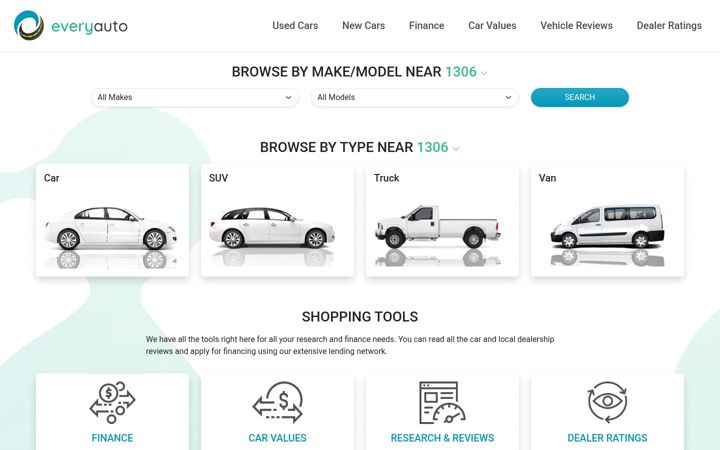 Screenshot of everyauto.com