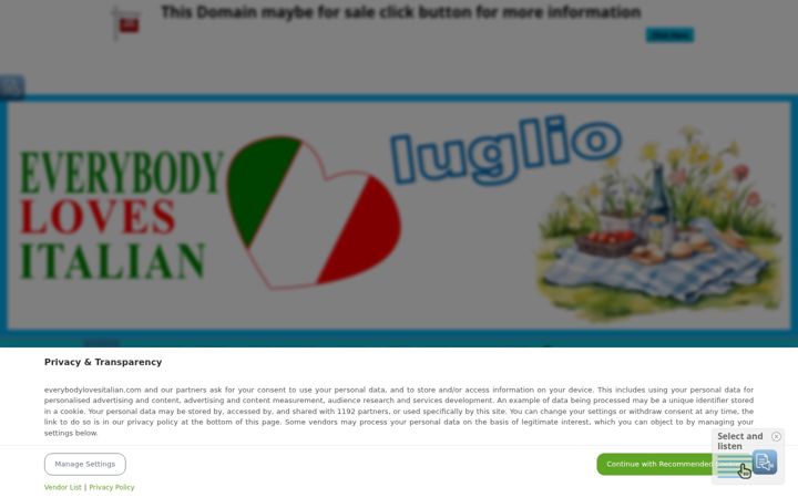 Screenshot of everybodylovesitalian.com