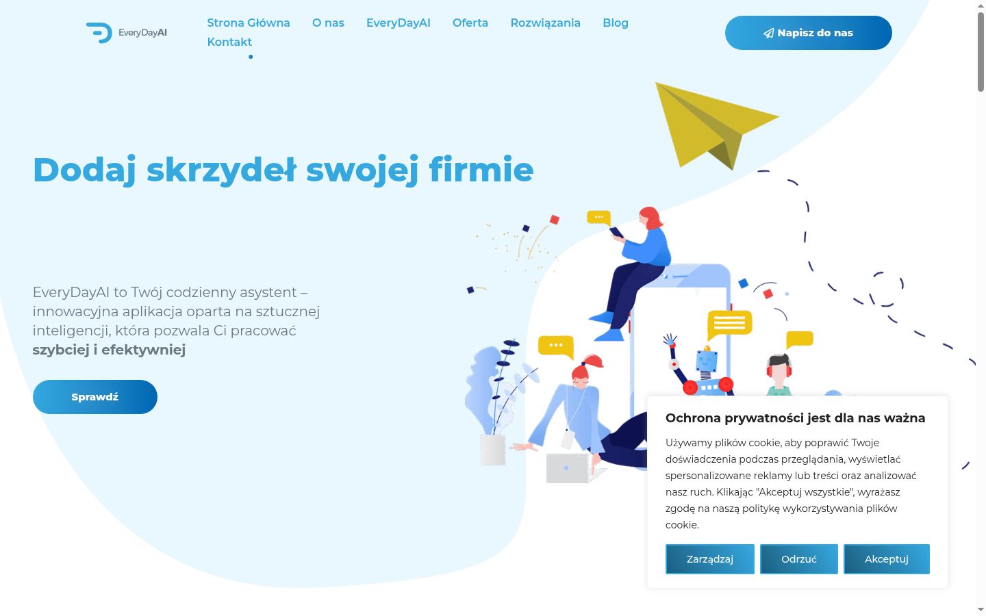 Snimka zaslona bannera za privolu prikazanog prije bilo kakve interakcije