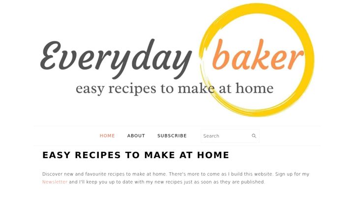 Screenshot of everydaybaker.com