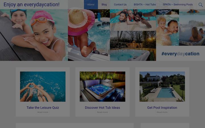 Screenshot of everydaycation.co.uk
