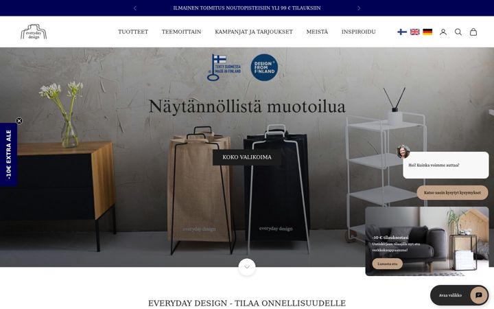 Ekrānuzņēmums no everydaydesign.fi