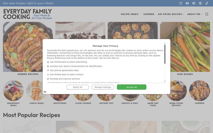 Képernyőkép: everydayfamilycooking.com