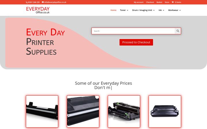Screenshot of everydayoffice.co.uk