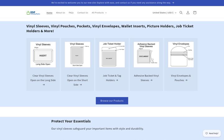 Screenshot of everydayplastics.com