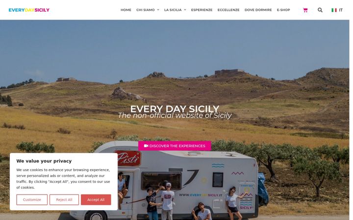 Ekraanipilt saidist everydaysicily.it