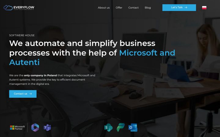 Screenshot of everyflow.pl