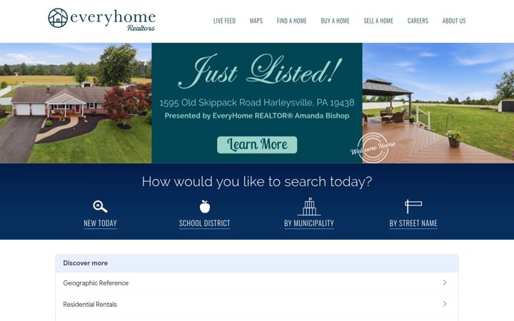 Screenshot of everyhome.com