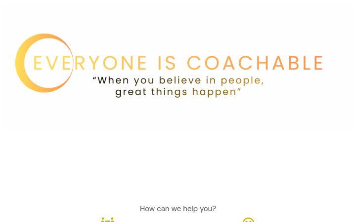 Screenshot of everyoneiscoachable.com