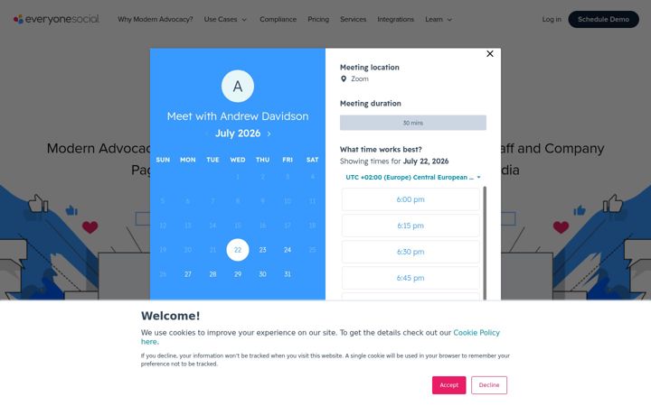 Screenshot of everyonesocial.com