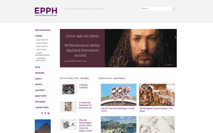 Screenshot of everypainterpaintshimself.com