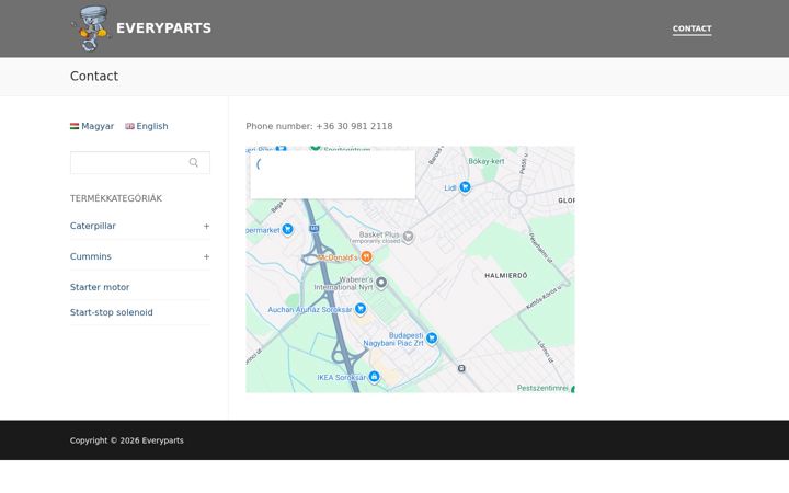Screenshot of everyparts.hu