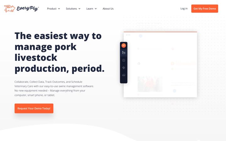 Screenshot of everypig.com
