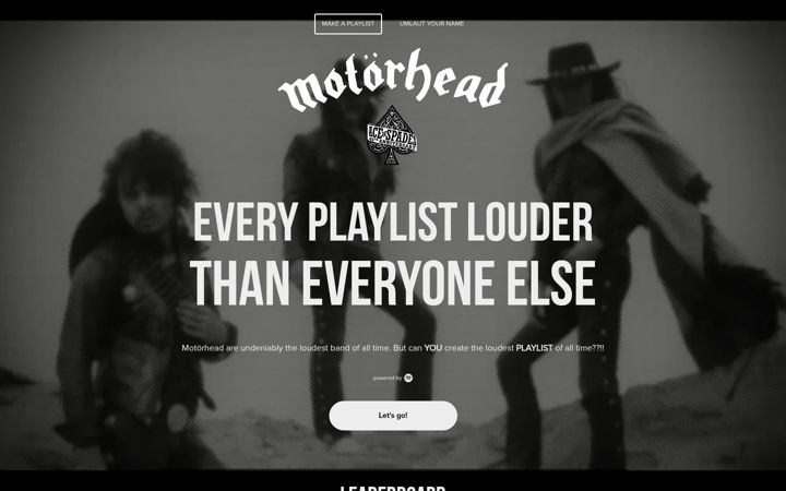 Screenshot of everyplaylistlouder.com