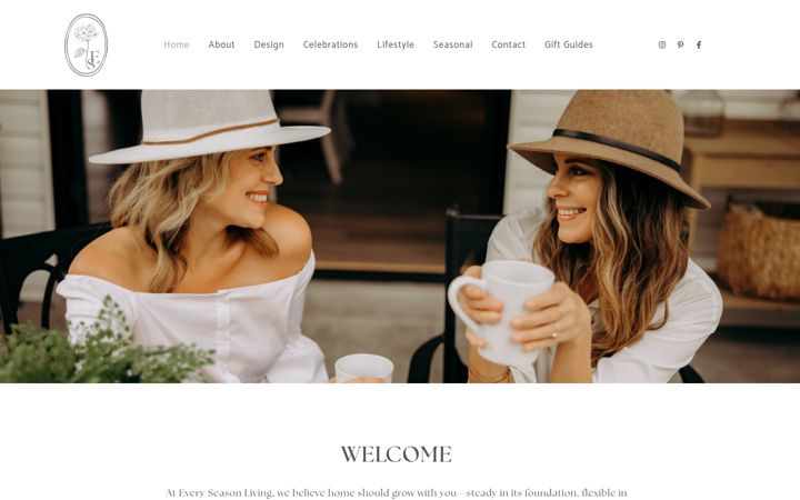 Screenshot of everyseasonliving.com
