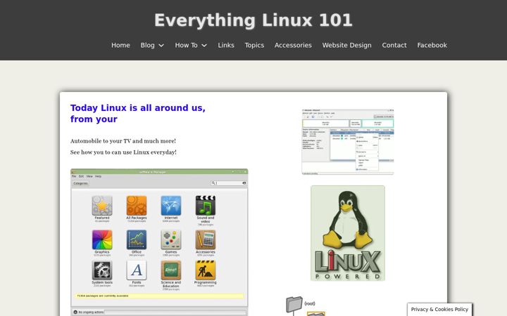 Screenshot of everything-linux-101.com