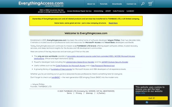 Screenshot of everythingaccess.com