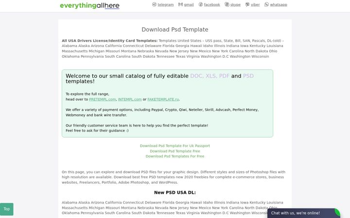 Screenshot of everythingallhere.com