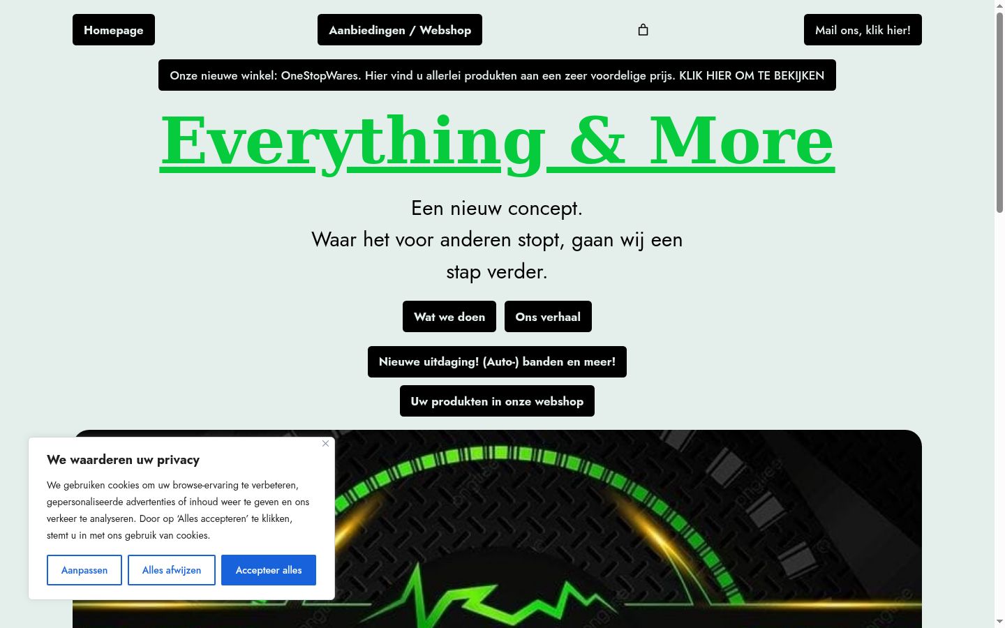 Screenshot tal-banner tal-kunsens muri qabel kwalunkwe interazzjoni