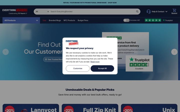 Skærmbillede af everythingbranded.ie