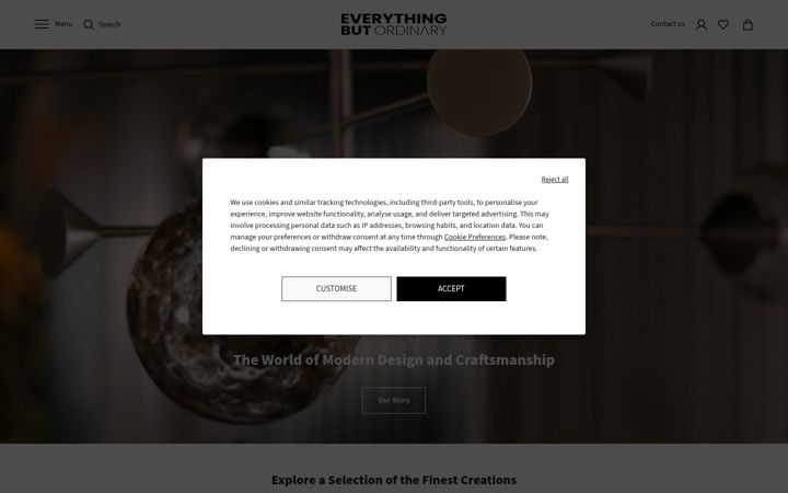 Zrzut ekranu everythingbutordinary.co.uk