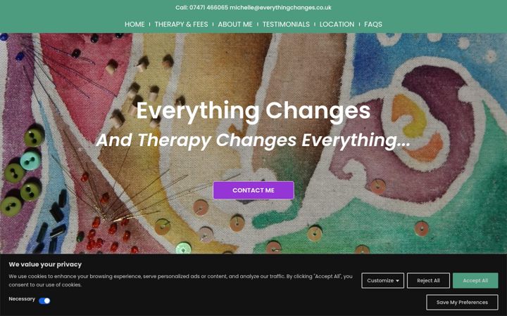 Screenshot of everythingchanges.co.uk