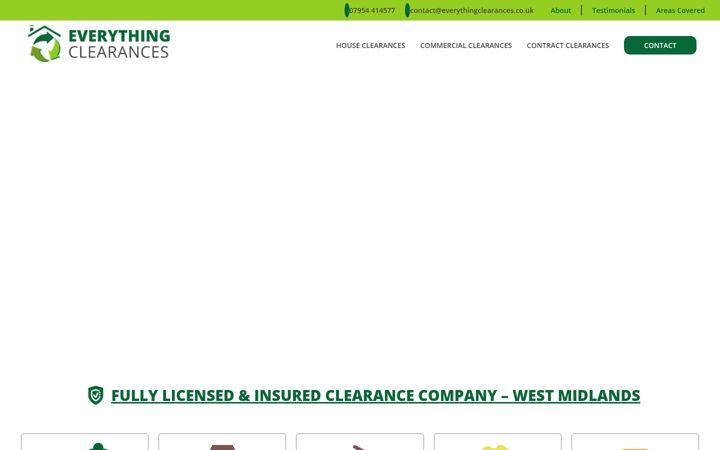 Screenshot of everythingclearances.co.uk