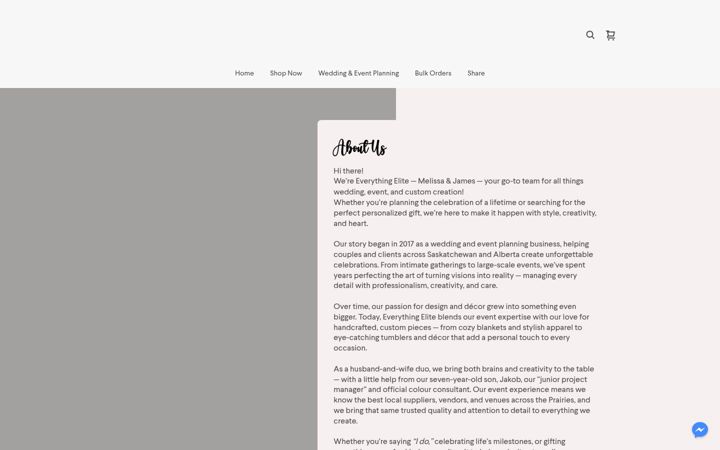 Screenshot of everythingelitesk.ca