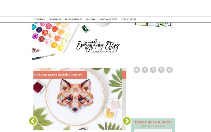 Screenshot of everythingetsy.com