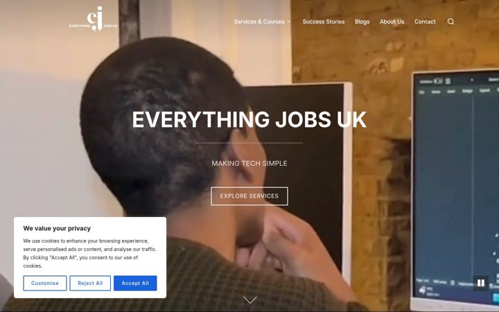 Zrzut ekranu everythingjobs.co.uk