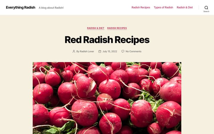 Screenshot of everythingradish.com