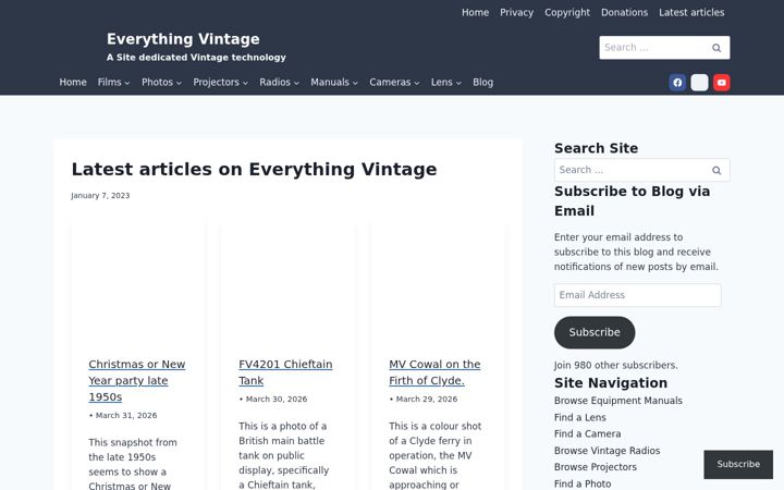 Zrzut ekranu everythingvintage.uk
