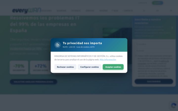Screenshot of everywan.com