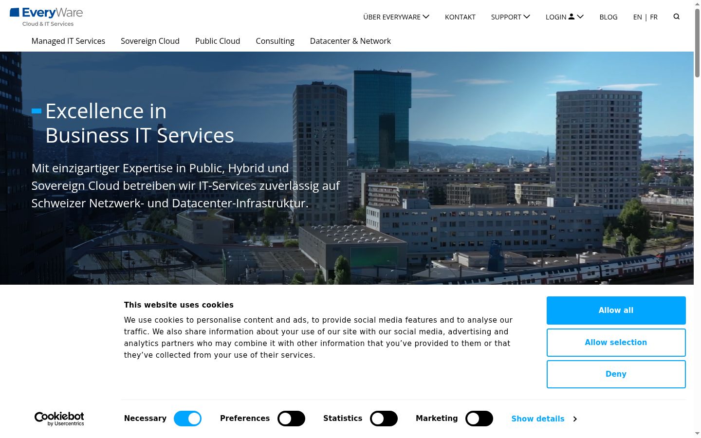 Screenshot tal-banner tal-kunsens muri qabel kwalunkwe interazzjoni