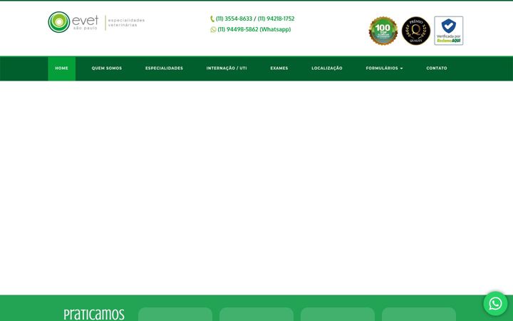 Screenshot di evet.com.br