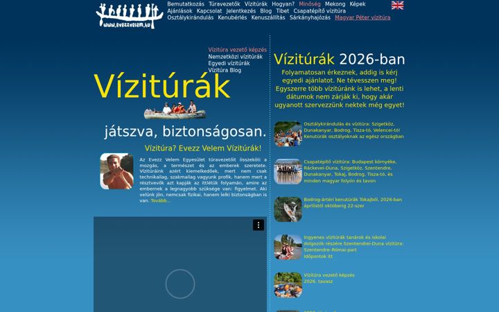 Screenshot of evezzvelem.hu