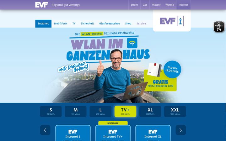 Screenshot of evf-i.de